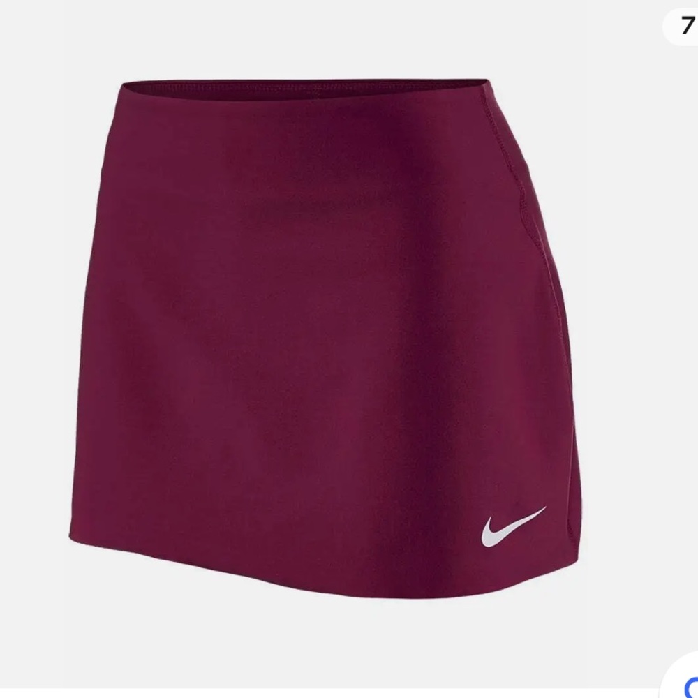Nike mini burgundy tennis skirt sz XS